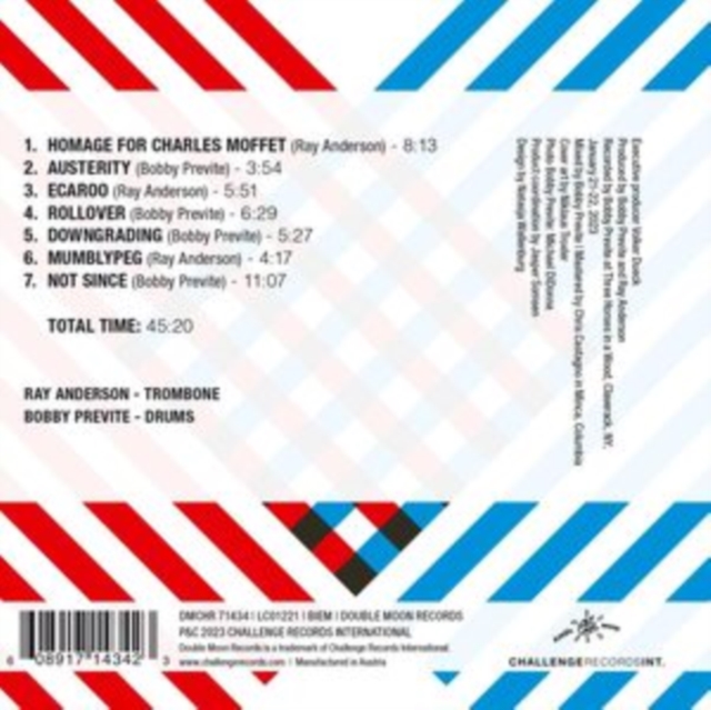 Double Trouble (Ray Anderson & Bobby Previte) (CD / Album (Jewel Case))