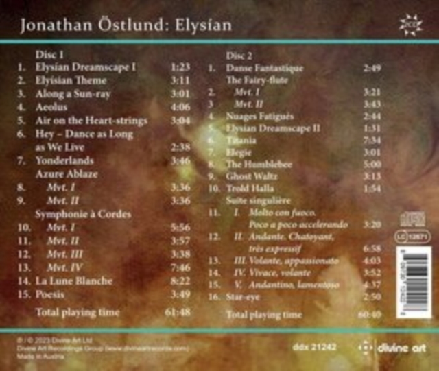 Jonathan Ostlund: Elysian (CD / Album)